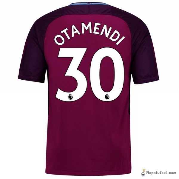 Camiseta Manchester City Replica Segunda Ropa Otamendi 2017/18